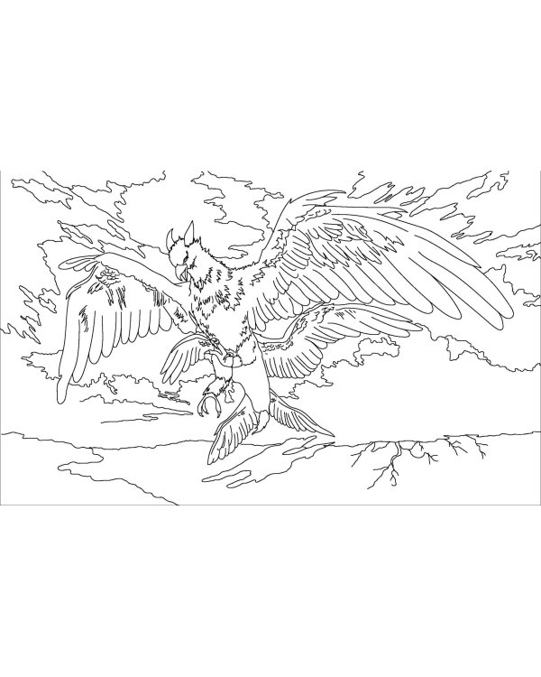 Волшебные существа мира Гарри Поттера. Раскраска