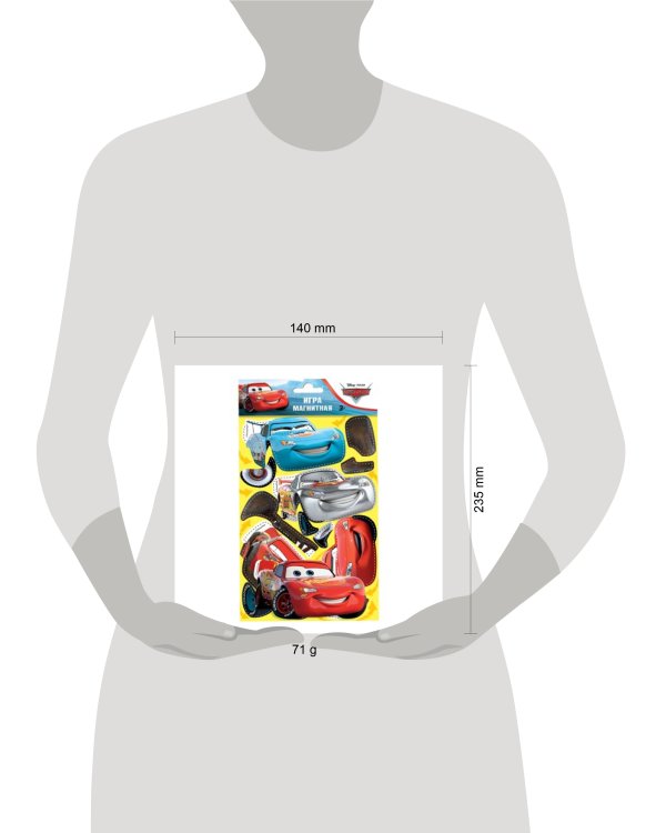 Магнитная игра "Тачки - Молния Маккуин " с маркировкой Disney/Pixar