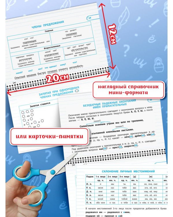 Правила по русскому языку: 1-4 классы