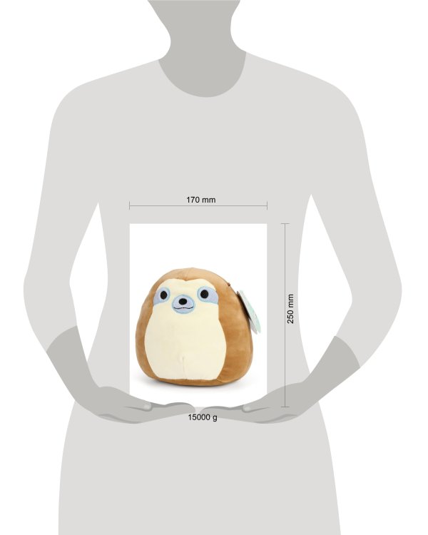 Мягкая игрушка - сквиш антистресс Squishmallows Ленивец Симон