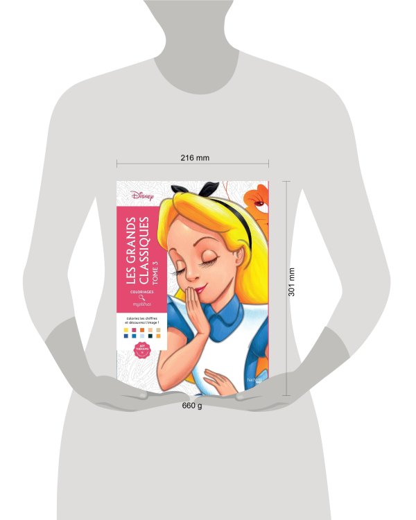 Coloriages mysteres Disney Les grands classiques Tome 3 Раскраска Волшебный мир Диснея Великая классика том 3 /Книги на английском языке