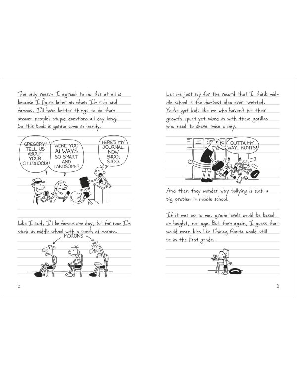 Diary of a wimpy kid (Jeff Kinney) Дневник слабака (Джефф Кинни)  /Книги на английском языке