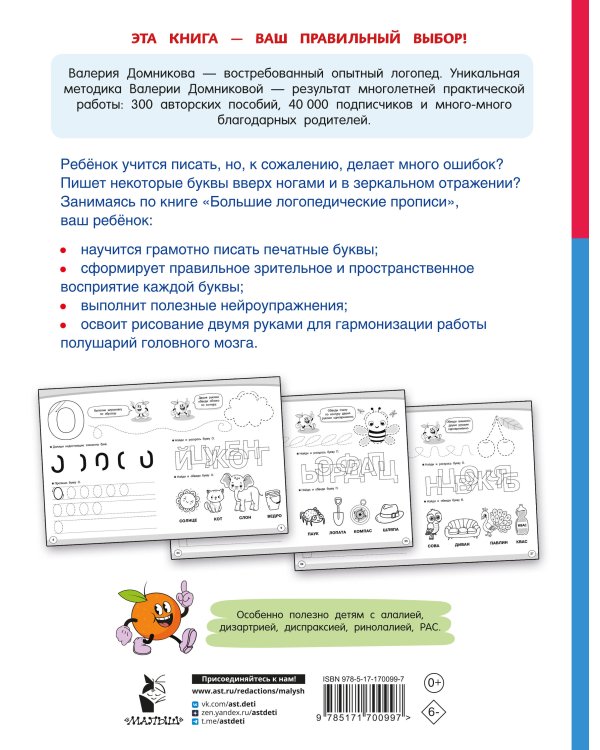 Большие логопедические прописи