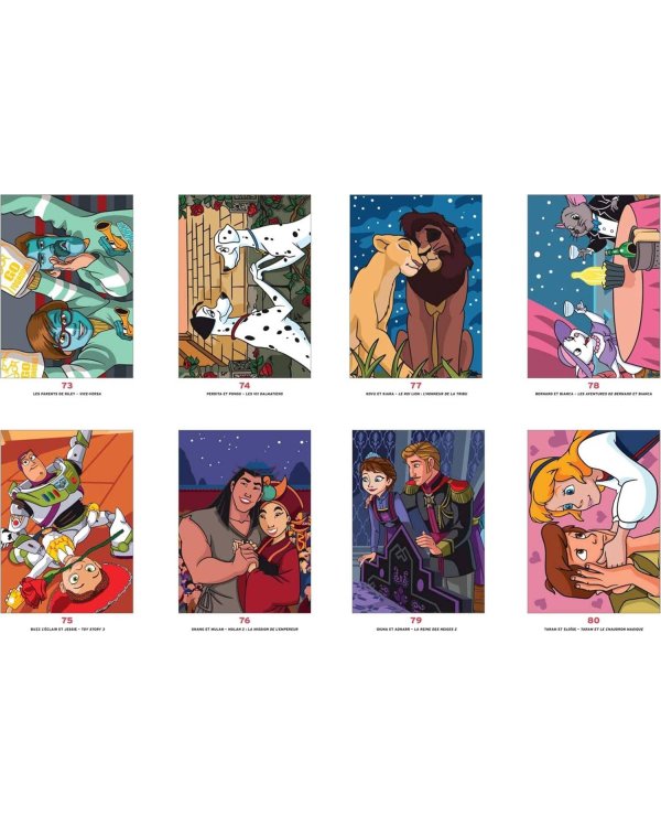 Coloriages mysteres Disney Love Stories раскраска Волшебный мир Диснея Любовные истории /Книги на английском языке