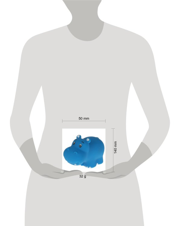 Игрушка для ванны бегемотик 1 шт. в сетке КАПИТОШКА в кор.100шт