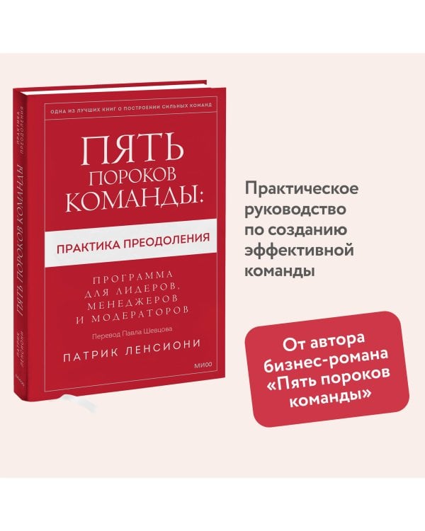 Пять пороков команды: практика преодоления. Программа для лидеров, менеджеров и модераторов.