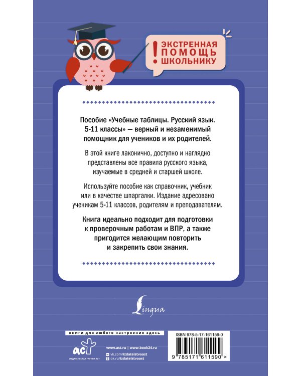 Учебные таблицы. Русский язык. 5-11 классы