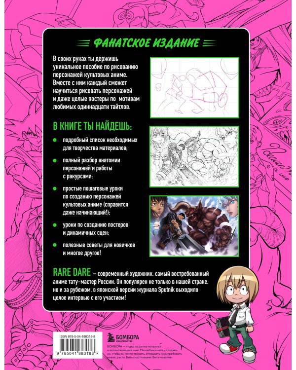 Рисуем персонажей культовых аниме. Пошаговые уроки для начинающих