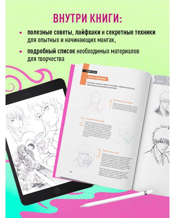 Рисуем персонажей культовых аниме. Пошаговые уроки для начинающих