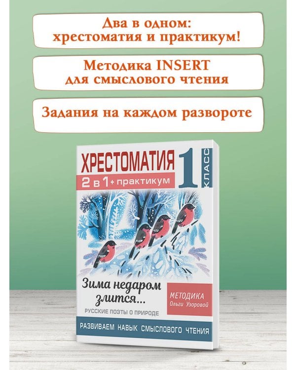 Хрестоматия. Практикум. Развиваем навык смыслового чтения. Зима недаром злится. Русские поэты о природе. 1 класс