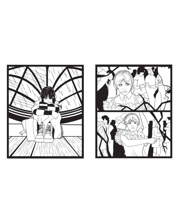 Wednesday. Раскраска