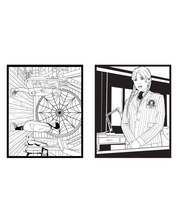 Wednesday. Раскраска