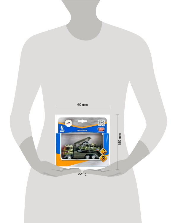 НАБОР "ТЕХНОПАРК" МАШИНА МЕТАЛЛ. ИНЕРЦ. КАМАЗ. ЭВАКУАТОР 12СМ + ТАНК Т-90 7,5СМ В КОР. в кор.2*24шт