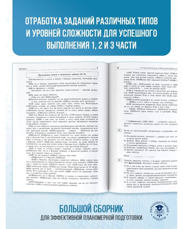 ОГЭ-2025. Русский язык.20 тренировочных вариантов экзаменационных работ для подготовки к ОГЭ