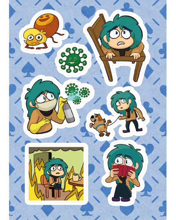 Лист Стикеров "13 Карт. Зонтик. Земля Королей"