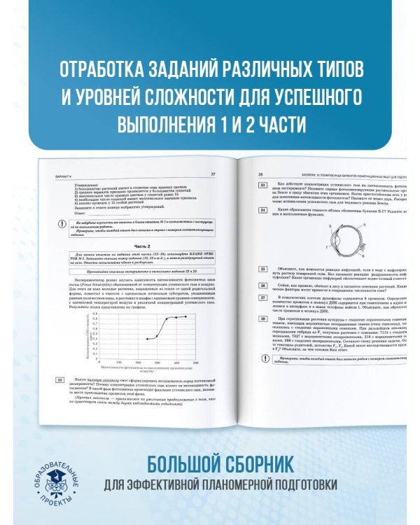 ЕГЭ-2025. Биология. 30 тренировочных вариантов экзаменационных работ для подготовки к единому государственному экзамену
