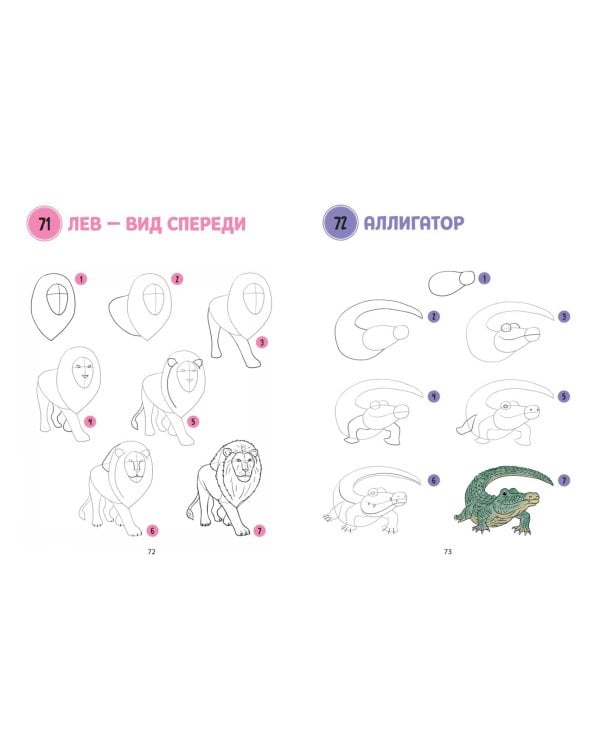 Большая книга животных. 300 рисунков шаг за шагом