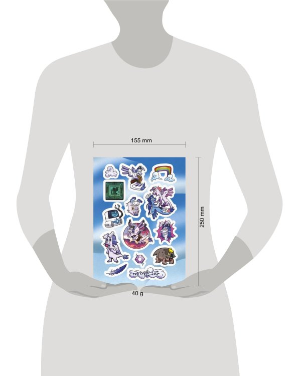 Лист Стикеров "Назад Нельзя. Воздушные Драконы"