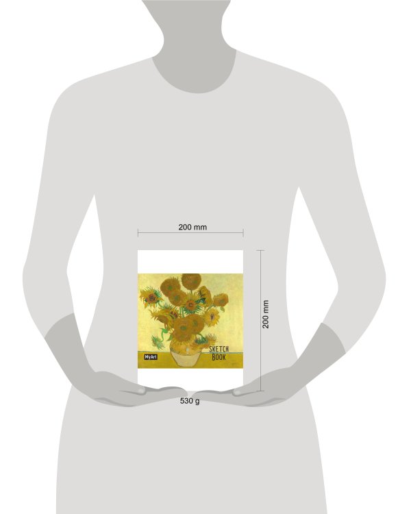 MyArt. КВАДРАТНЫЙ СКЕТЧБУК. Винсент Ван Гог. Подсолнухи