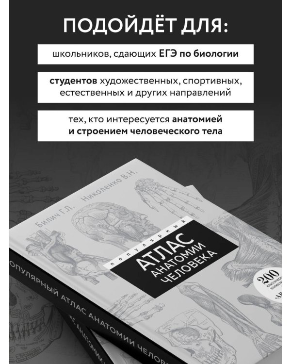 Популярный атлас анатомии человека. 200 классических иллюстраций из «Анатомии Грея»