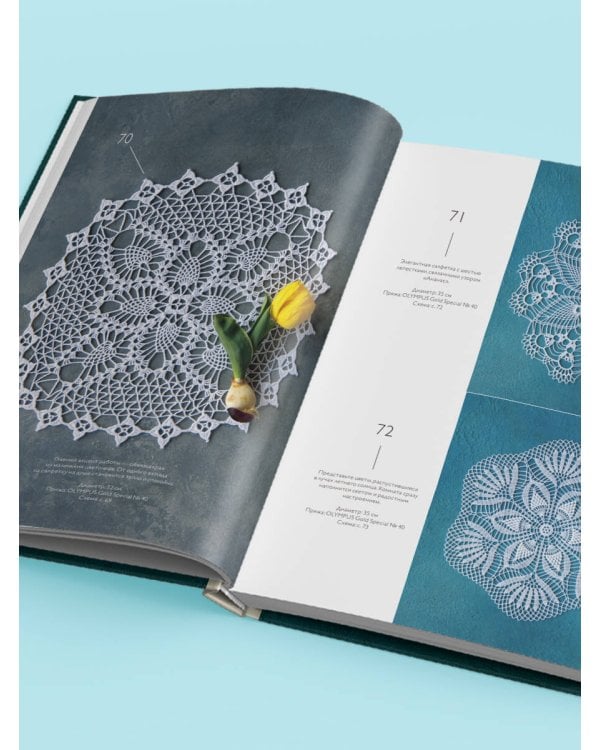 Большая книга ажурного вязания. 100 салфеток и мотивов крючком