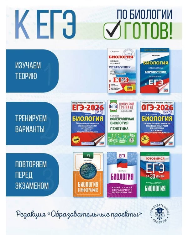 ЕГЭ. Биология. Тематический тренинг для подготовки к ЕГЭ