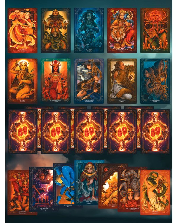 Таро Светлых и Темных богинь. Для гадания, защиты и работы с женскими энергиями