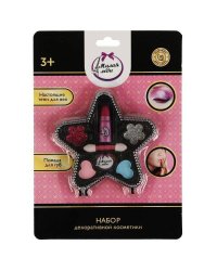 Косметика ДЛЯ ДЕВОЧЕК набор косметики: помада, тени с блестками МИЛАЯ ЛЕДИ в кор.2*180шт