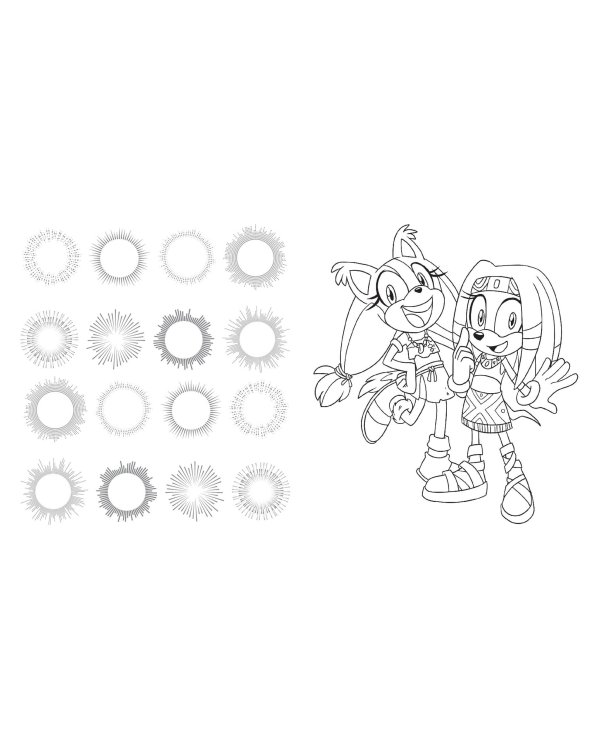 СОНИК boom. Раскраска