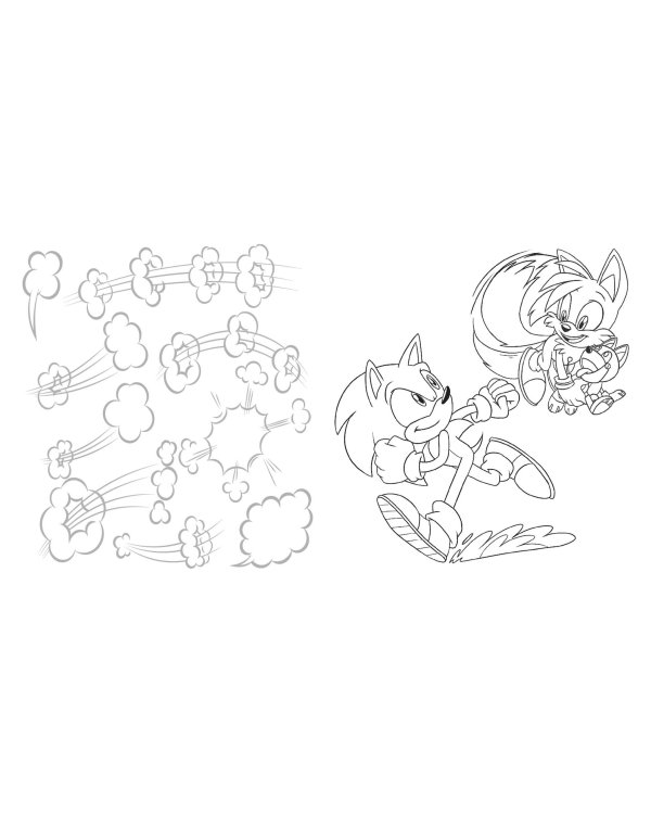 СОНИК boom. Раскраска