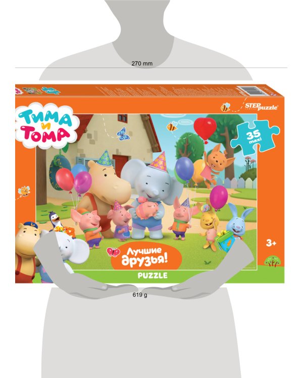 Мозаика "puzzle" 35 MAXI "Тима и Тома" (Мармелад Медиа)