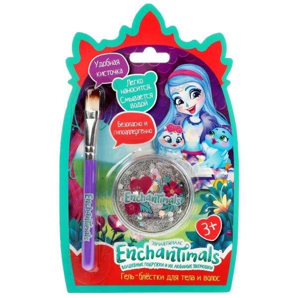 Косметика для девочек ЭНЧЕНТИМАЛС серебряный глиттер кист в наб блис МИЛАЯ ЛЕДИ в кор.4*24шт