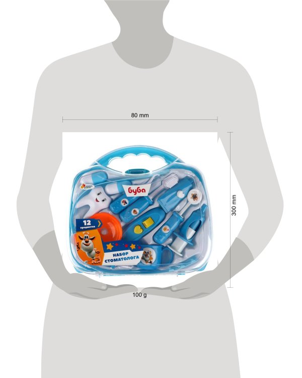 Набор доктора БУБА пл.чемодан.30*27*7см ИГРАЕМ ВМЕСТЕ в кор.2*12шт