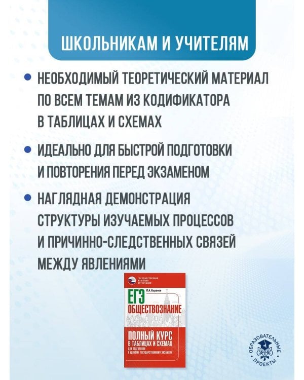 ЕГЭ. Обществознание. Полный курс в таблицах и схемах для подготовки к ЕГЭ