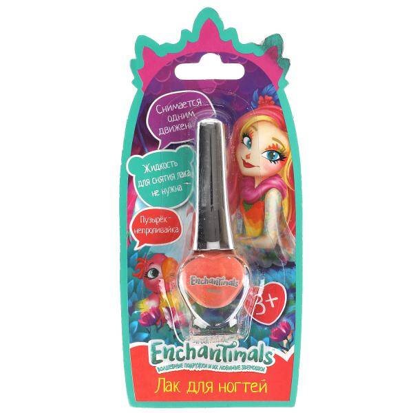 Косметика для девочек ЭНЧЕНТИМАЛС лак для ногтей, персиковый, блист МИЛАЯ ЛЕДИ в кор.2*180шт