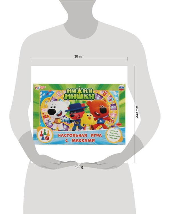 Ми-ми-мишки. Настольная игра-ходилка с масками 4 шт. Умные игры в кор.20шт
