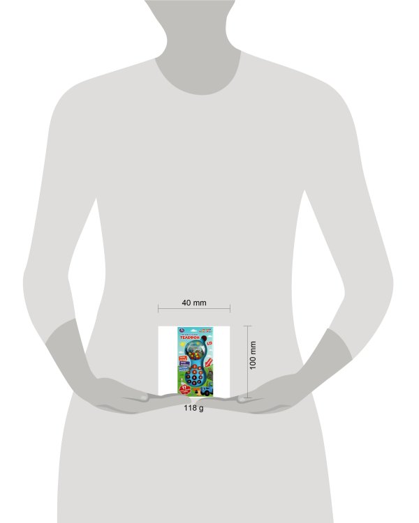 Музыкальный телефон СИНИЙ ТРАКТОР 17 песен,звуков и фраз.кор.бат Умка в кор.2*120шт