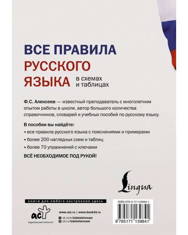 Все правила русского языка в схемах и таблицах