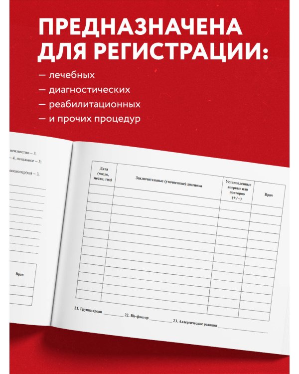 Медицинская карта пациента, получающего медицинскую помощь в амбулаторных условиях (форма №025/у)