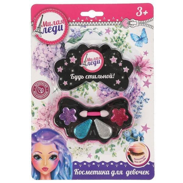 Косметика для девочек тени для век на блистере МИЛАЯ ЛЕДИ в кор.2*180шт
