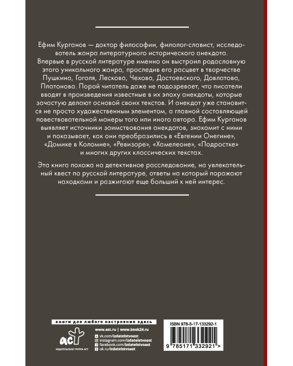 Нелепое в русской литературе. Исторический анекдот в текстах писателей