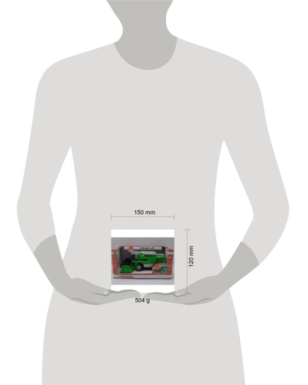 МОДЕЛЬ "ТЕХНОПАРК" ПЛАСТ. ИНЕРЦ. КОМБАЙН 22СМ, СВЕТ+ЗВУК, ПОДВИЖ.ДЕТ. В РУСС. КОР. в кор.2*12шт
