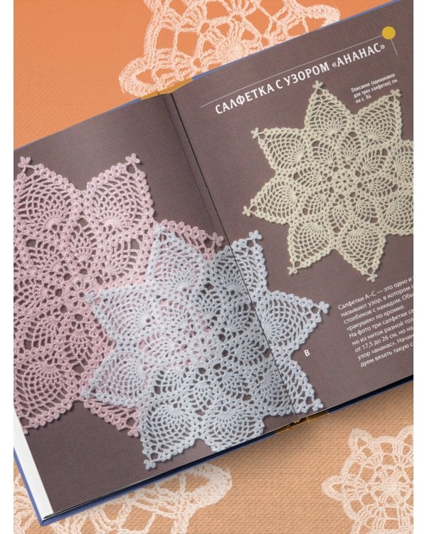 Ажурное вязание крючком. Полный японский справочник. Техники, приемы и 130 узоров филейного, ирландского, ленточного и ажурного вязания