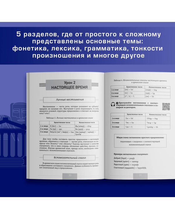 Полный курс армянского языка + аудиоприложение по QR-коду