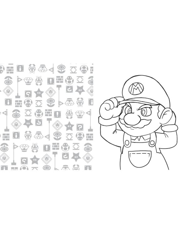 Легендарный МАРИО. Раскраска