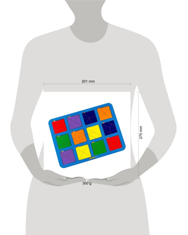 Развивающая игра по методике «Б.П.Никитина.Сложи квадрат №1» 064402