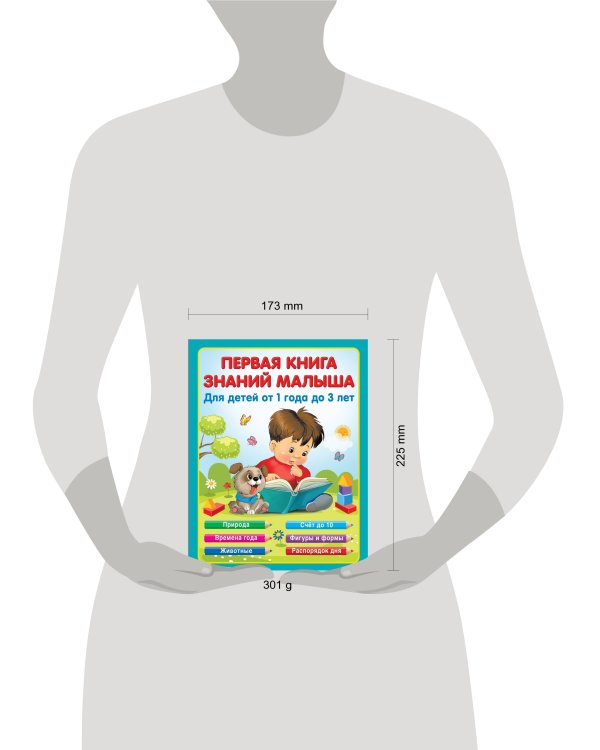 Первая книга знаний малыша для детей от 1 года до 3 лет