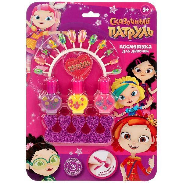 Косметика для девочек "СКАЗОЧНЫЙ ПАТРУЛЬ" набор для маникюра на карт. МИЛАЯ ЛЕДИ в кор.2*120шт