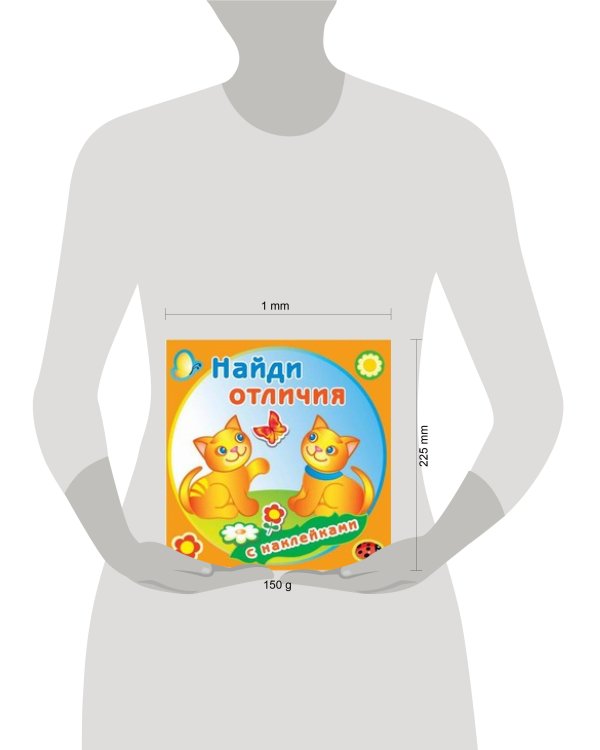 Забавные котята. Найди отличия с наклейками