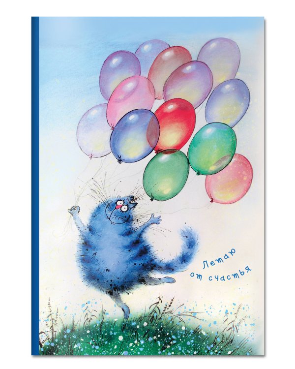 Летаю от счастья. Тетрадь общая (А5, УФ-лак, 48 л., накидка 4 п. полноцвет)